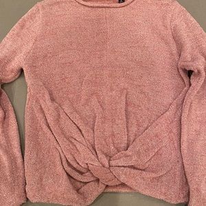 Pink and silver sweater